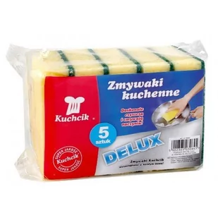 Kuchcik Gąbka Zmywak Kuchenny Delux Max 5 Sztuk - Ściereczki, gąbki, czyściki - miniaturka - grafika 1