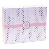 Opakowania gastronomiczne - Pudełko na tort 25x21x7cm kropki 20szt - miniaturka - grafika 1