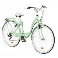 Rowery - Dawstar Rower miejski Citybike S7B 28 cali damski Miętowy 2022 - miniaturka - grafika 1