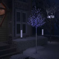 Oświetlenie świąteczne - vidaXL Drzewko z niebieskimi lampkami, 600 LED, kwiat wiśni, 300 cm - miniaturka - grafika 1