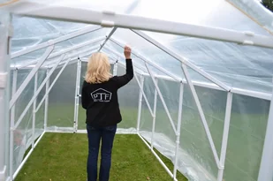 Tunel foliowy ogrodowy 201x306 (papryka) 6 m2 PCV PTF POLSKA - Szklarnie ogrodowe - miniaturka - grafika 4