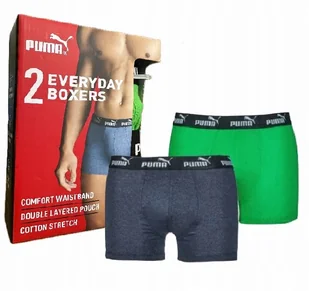 Puma Majtki Bokserki Zielony Rozmiar M - Majtki męskie - miniaturka - grafika 1