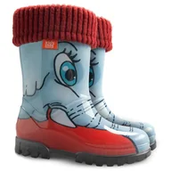 Buty dla dziewczynek - Kalosze dziecięce TWISTER LUX PRINT HD (28-35) DEMAR 34/35 - miniaturka - grafika 1