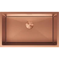 Zlewozmywaki - Mexen Trixo zlewozmywak stalowy 1-komorowy 750 x 440 mm, miedź - 6415751000-65 - miniaturka - grafika 1
