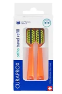 Końcówki do szczoteczek elektrycznych - CURAPROX ORTHO Travel Refill DUO ORANGE wymienne główki 2 szt. - miniaturka - grafika 1