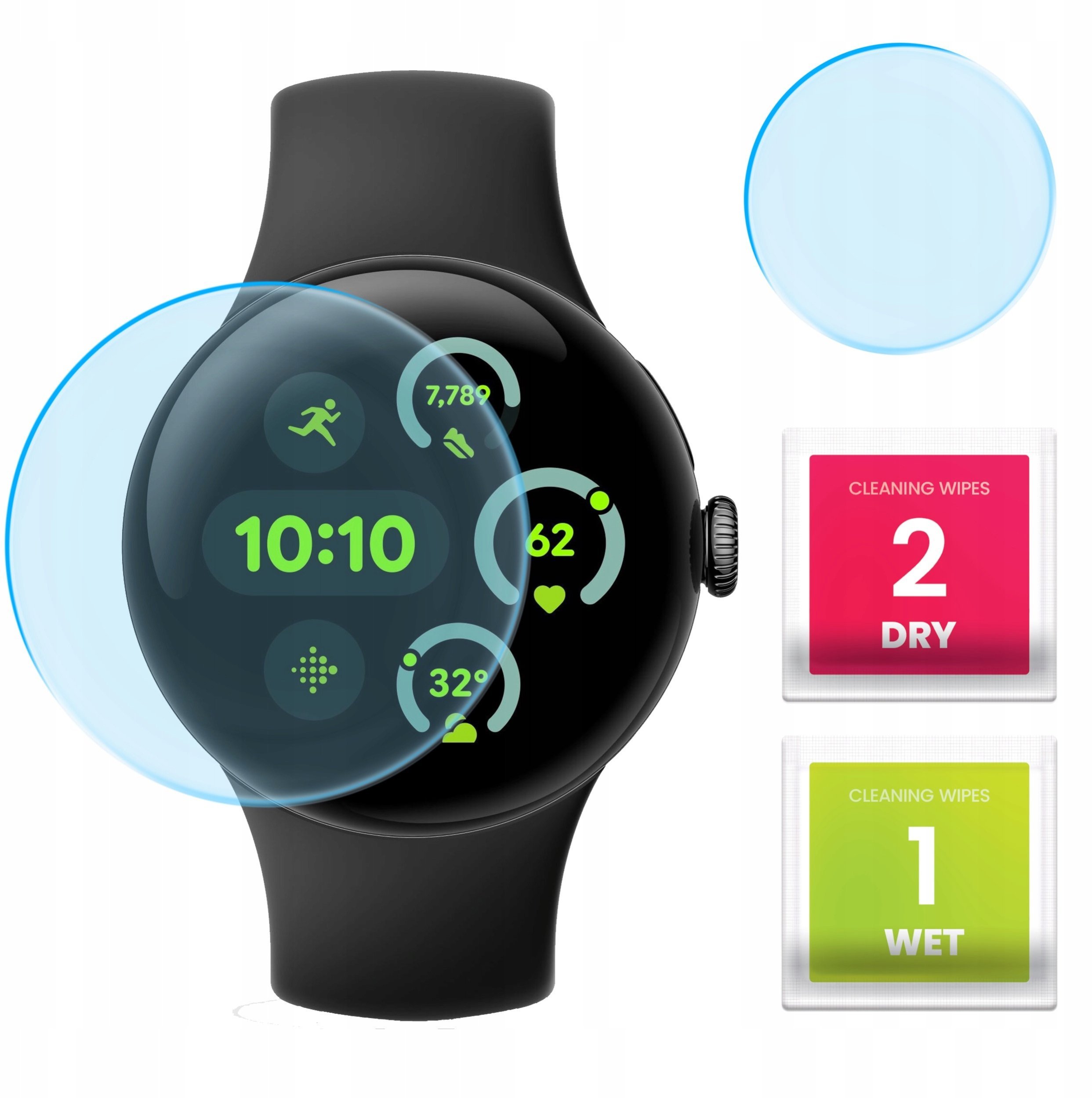 Szkło Hybrydowe do Google Pixel Watch 3 wersja 45 mm Szkiełko, Ochronne