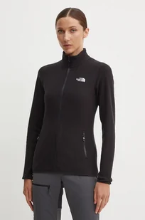 The North Face bluza sportowa 100 Glacier kolor czarny gładka NF0A855O4H01 - Bluzy damskie - miniaturka - grafika 1