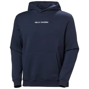 Męska Bluza HELLY HANSEN COTTON FLEECE HOODIE 54159_597 – Granatowy - Bluzy męskie - miniaturka - grafika 1