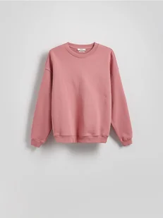 Reserved - Bawełniana bluza - brudny róż - Bluzy damskie - miniaturka - grafika 1