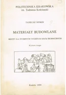 Książki o kulturze i sztuce - Materiały budowlane Skrypt dla studentów wyższych szkół technicznych - miniaturka - grafika 1