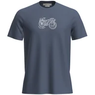Koszulki sportowe męskie - Męska koszulka Icebreaker M Mer 150 Tech Lite SS Tee Adventure Rid Rozmiar: XL / Kolor: niebieski - miniaturka - grafika 1