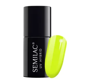 Semilac Semilac 565 Neon Yellow lakier hybrydowy 7ml 5902751433494 - Lakiery hybrydowe - miniaturka - grafika 1