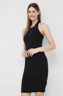 Sukienki - Calvin Klein Jeans sukienka kolor czarny mini dopasowana - miniaturka - grafika 1