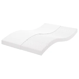 vidaXL Materac piankowy, biały, 120x220cm, 7-strefowy, twardość 20 ILD - Materace - miniaturka - grafika 1
