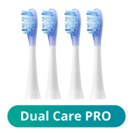 Końcówki do szczoteczek elektrycznych - Meriden Końcówki Sonic+ Smart+ Dual Care PRO White - 4szt MDC-102W - miniaturka - grafika 1