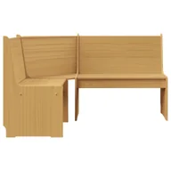 Ławki ogrodowe - vidaXL Ogrodowa ławka narożna 151 cm sosnowa miodowy brąz 327246 - miniaturka - grafika 1