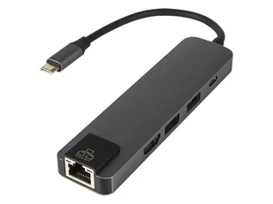 Karta sieciowa USB-C RJ45+HDMI K-03 86-060# - Karty sieciowe - miniaturka - grafika 1