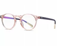 Okulary korekcyjne, oprawki, szkła - Okulary damske z filtrem niebieskim lenonki - miniaturka - grafika 1