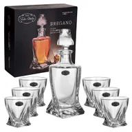 Karafki - Zestaw do whisky karafka 800 ml i 6 szklanek 300 ml pudełko prezentowe Bregano Festa Italia - miniaturka - grafika 1