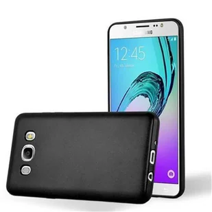 Pokrowiec Do Samsung Galaxy J5 2016 w METALLIC CZARNY Etui TPU Silikon Obudowa Ochronny Case Cover Cadorabo - Etui i futerały do telefonów - miniaturka - grafika 1