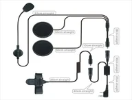 Słuchawki bluetooth - Słuchawka HamRadioShop Zestaw słuchawkowy do kasku otwartego z wtykiem Kenwood - miniaturka - grafika 1