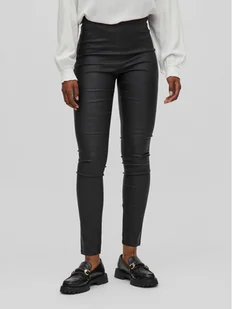 Vila Legginsy Commit 14079967 Czarny Slim Fit - Spodnie damskie - miniaturka - grafika 1
