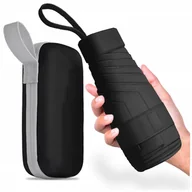 Parasole - PARASOL MINI SKŁADANY MANUALNY PARASOLKA Mała Kompaktowy Kieszonkowy ETUI - miniaturka - grafika 1