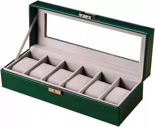 PUDEŁKO ETUI ORGANIZER SZKATUŁKA NA ZEGARKI 6 G2 - Biżuteria - akcesoria - miniaturka - grafika 1