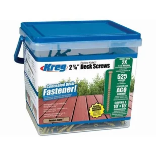 Wkręt tarasowy KREG Protec-Kote L.67 mm - 525 sztuk - SDK-C262W-525 - Akcesoria motoryzacyjne - miniaturka - grafika 1