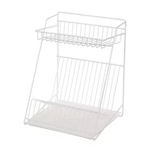 Altom SUSZARKA DO NACZYŃ 2-POZIOMOWA 30CM BIAŁA Z TACKĄ 5906551041170 - Suszarki do naczyń - miniaturka - grafika 1