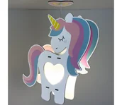 Wyposażenie pokoiku dziecięcego - Dalber 41597 - Żyrandol dziecięcy UNICORN 1xE27/15W/230V - miniaturka - grafika 1