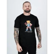 Koszulki sportowe męskie - Środowisko Miejskie T-shirt Koszulka Boxing Bear Black - miniaturka - grafika 1