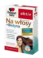 Włosy, skóra, paznokcie - QUEISSER PHARMA GMBH & CO. Doppelherz Aktiv Na Włosy + Biotyna 30 Kaps. - miniaturka - grafika 1