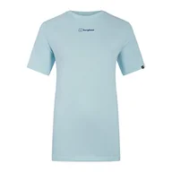 Koszulki i topy damskie - Berghaus Damska koszulka z krótkim rękawem Boyfriend Dolomites Mountain, Iced Aqua, 18 - miniaturka - grafika 1