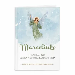 Biblia rozmiar M z nadrukiem dla dziewczynki na chrzciny komunię - Pamiątka Pierwszej Komunii Świętej - miniaturka - grafika 1