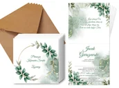 Kartki okolicznościowe i zaproszenia - Zaproszenia personalizowane na I Komunię Świętą - 6 szt. - miniaturka - grafika 1