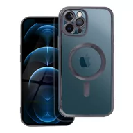 Etui i futerały do telefonów - Etui Futerał Electro Mag Cover do iPhone 12 Pro Max czarny - miniaturka - grafika 1