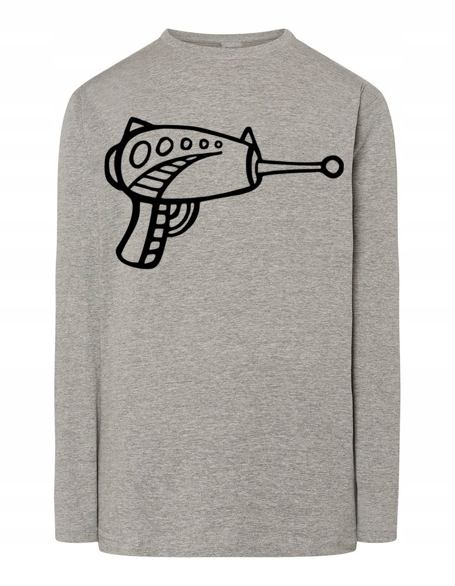 Longsleeve męski fajny nadruk BROŃ BLASTER r.3XL