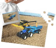 Puzzle - PUZZLE - TRAKTOR CIĄGNIK WZORY DLA MAŁYCH ROLNIKÓW 120el + WORECZEK - miniaturka - grafika 1