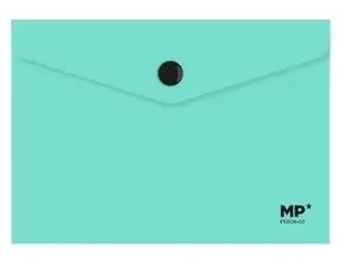 Mp Main Paper Teczka kopertowa A6 na zatrzask turkusowa - Teczki i skoroszyty - miniaturka - grafika 2