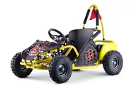 Pojazdy elektryczne dla dzieci - Gokart Fast Dragon na akumulator Żółty 30km/h + Silnik 1000W + Koła pompowane + Regulacja siedzenia + Pasy - miniaturka - grafika 1