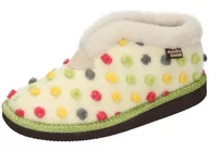 Kapcie damskie - Manitu Damskie kapcie 340010-81, biały (offwhite), 42 EU, białawy, 42 EU - miniaturka - grafika 1