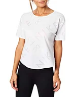 Koszulki i topy damskie - Nike Damski W NK SS TOP AIR T-shirt, biały/(czarny), M - miniaturka - grafika 1