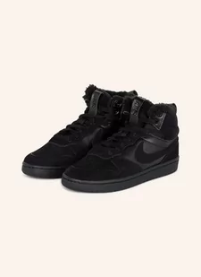 Nike Wysokie Sneakersy Court Borough Mid 2 schwarz - Sneakersy damskie - miniaturka - grafika 1