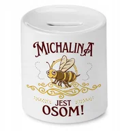 Skarbonki - SKARBONKA DLA CHŁOPAKA LASKI PISZCZĄ NA MÓJ WIDOK z Nadrukiem ze Zdjęciem + Opakowanie na prezent (wzór 02) - miniaturka - grafika 1