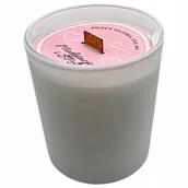 Świece - Świeca Sojowa ręcznie robiona drewniany knot białym mat 230 Medytacja i Spa - miniaturka - grafika 1