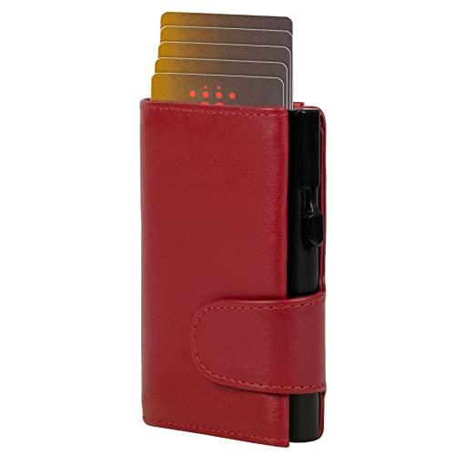 CLICKSAFE Uniseks portfel na monety akcesoria podróżne, czerwony, 10,0 x 6,5 x 2,5 cm
