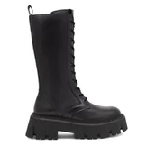 Kozaki damskie - Kozaki Badura LIZBONA-23FW12 Czarny - miniaturka - grafika 1