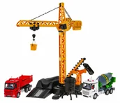 Zabawki zdalnie sterowane - NoName Budowa Dźwig Żuraw R/C Pojazdy ZRC.9123 - miniaturka - grafika 1