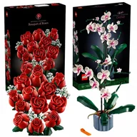 Klocki - Lego Icons 10328 Bukiet róż Lego 10311 Orichdea Bukiety Kwiatów - miniaturka - grafika 1